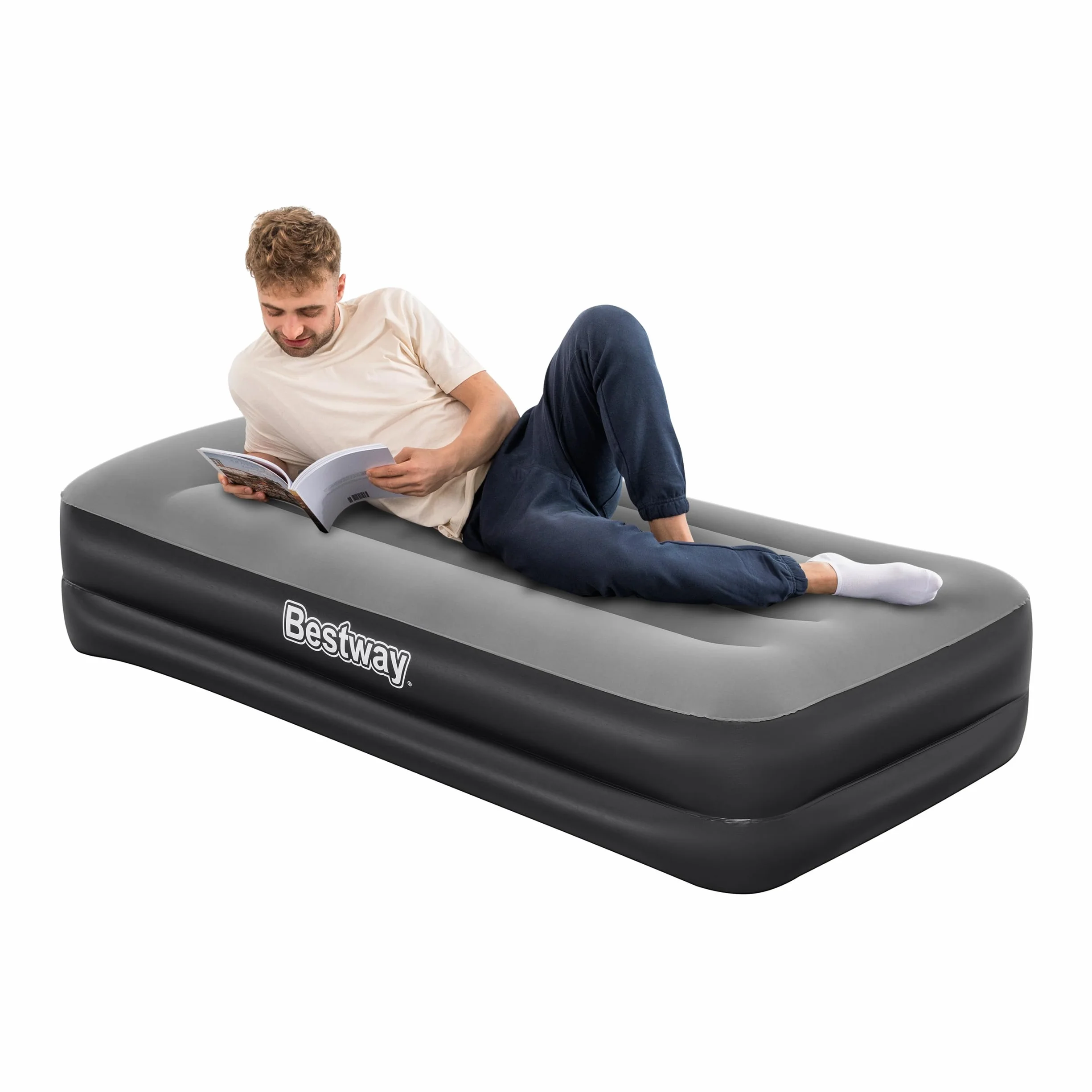 Bestway 67401-5 Pojedynczy materac 191 x 97 x 46 cm z wbudowaną pompką