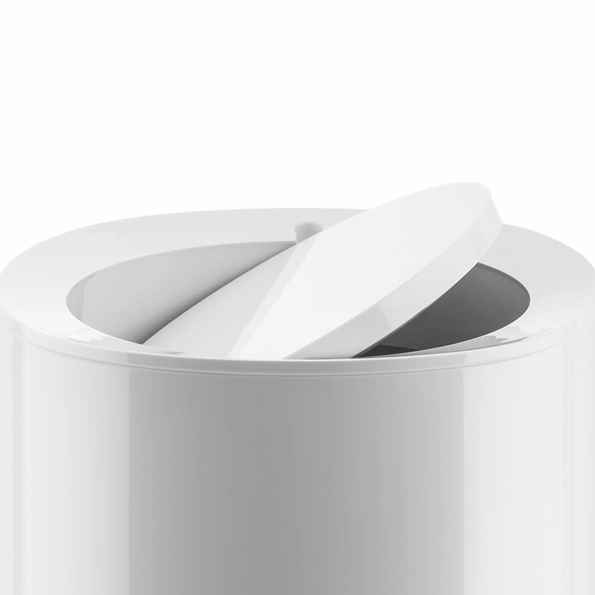 Alessi Birillo | PL10 W - designerski kosz na śmieci łazienkowe, biały
