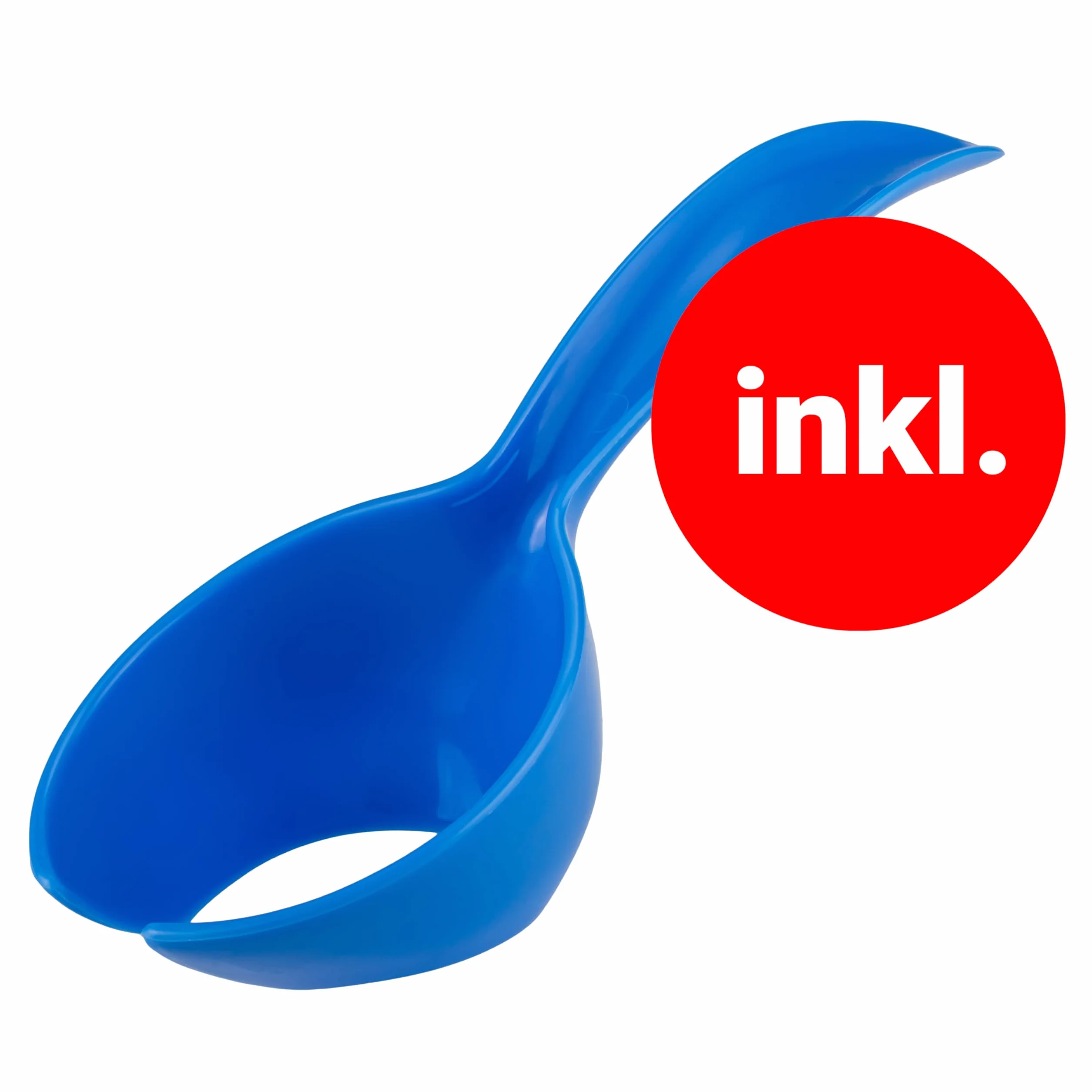 Tupperware Kolumbus pudełko na jajka czerwone ceglane na 10 jajek (w zestawie łyżka do jajek niebieska)