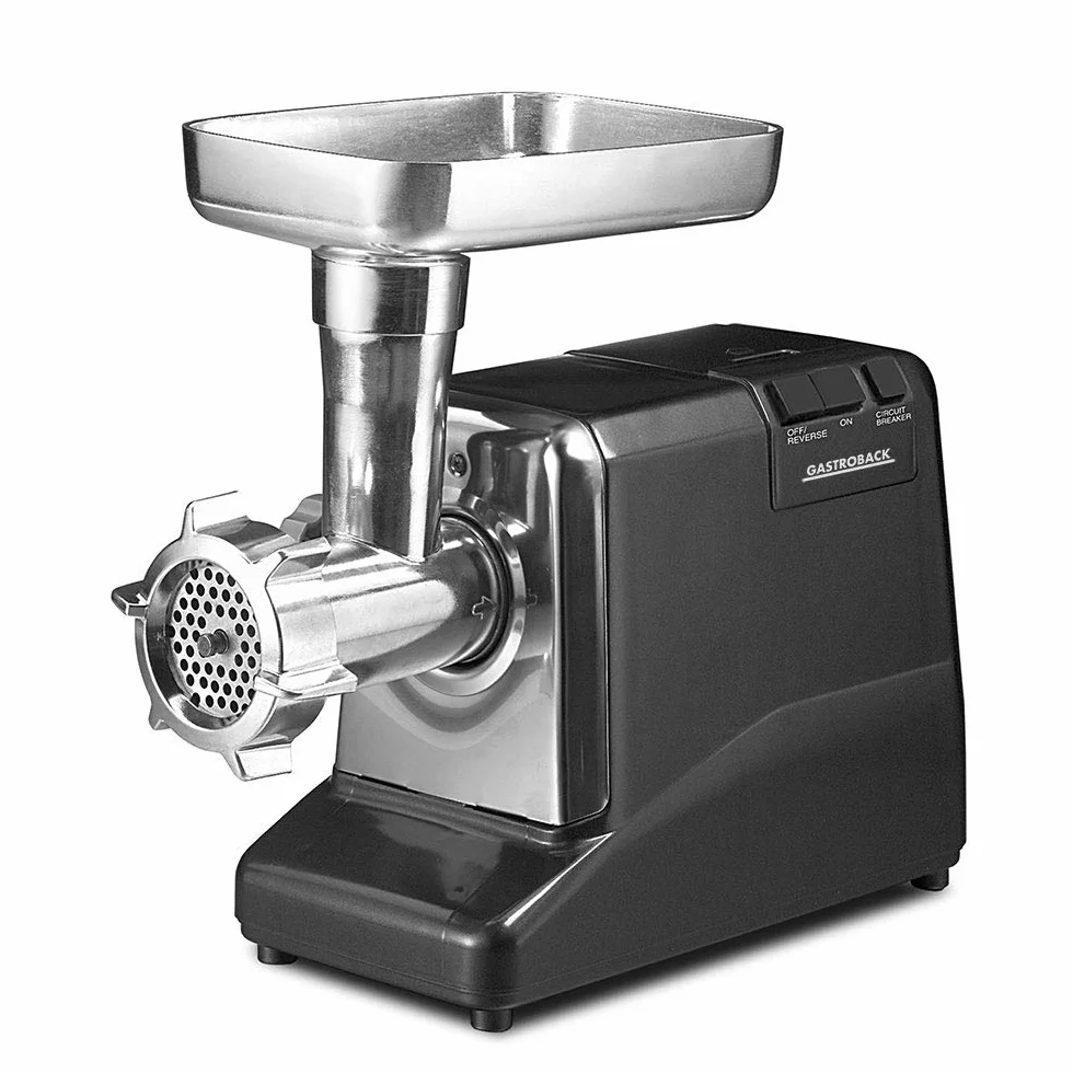 Gastroback 41402 Pro 1000 W maszynka do mięsa aluminium czarna