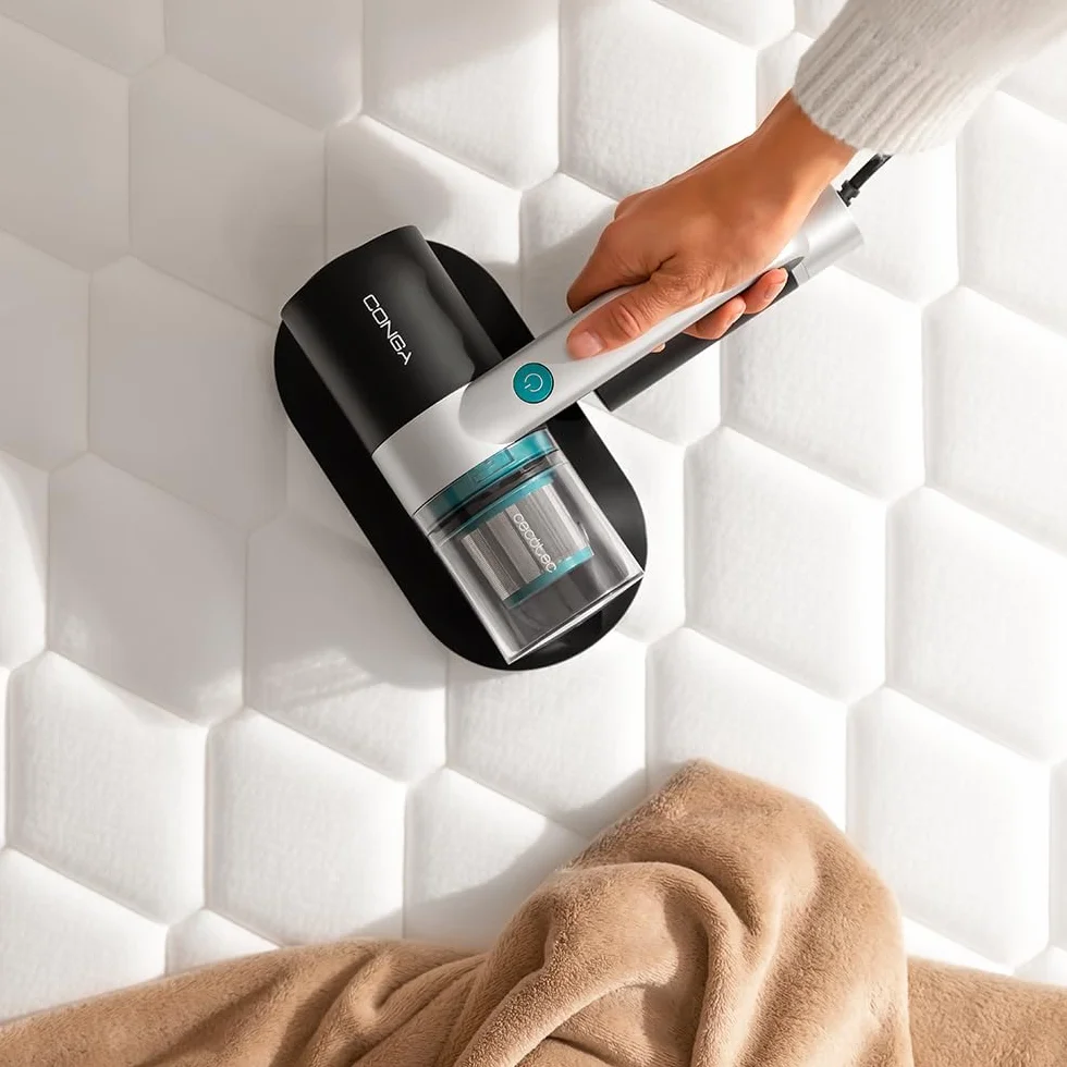 Cecotec Odkurzacz do materacy Conga Rockstar 3000 Mattress, ForceSonic 300 W, UV-C Light, 10 kPa ssący, szczotka zasilająca, kabel XXL, system cyklonowy, filtr o wysokiej wydajności