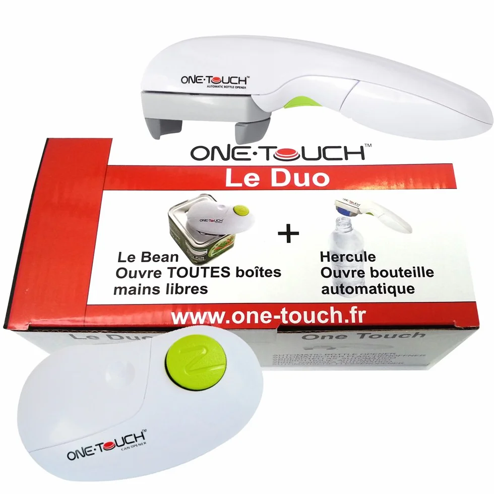 Automatyczny otwieracz do pudełka i otwiera butelkę Duo One Touch