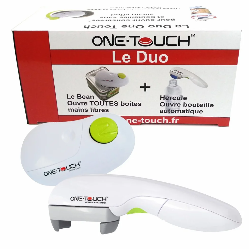Automatyczny otwieracz do pudełka i otwiera butelkę Duo One Touch