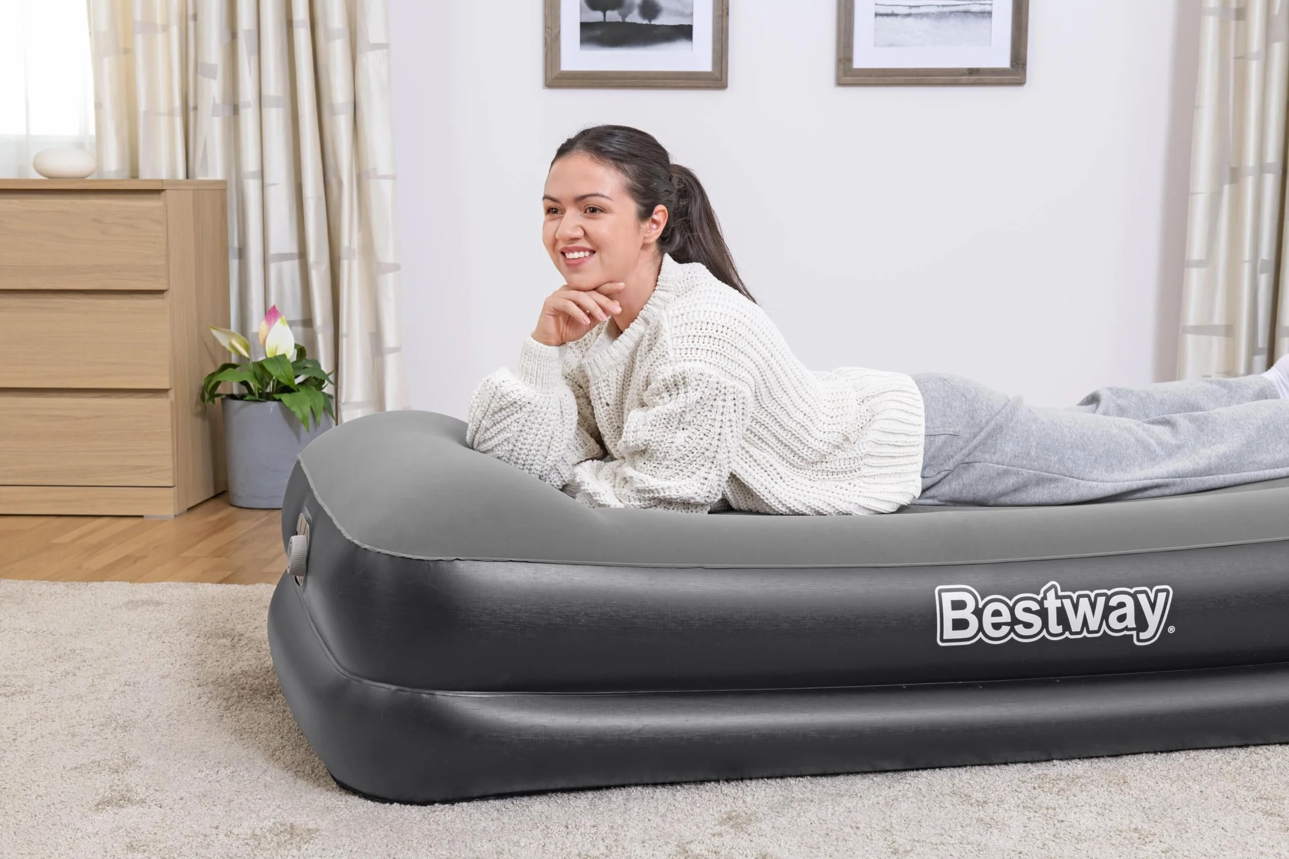 Bestway 67401-5 Pojedynczy materac 191 x 97 x 46 cm z wbudowaną pompką