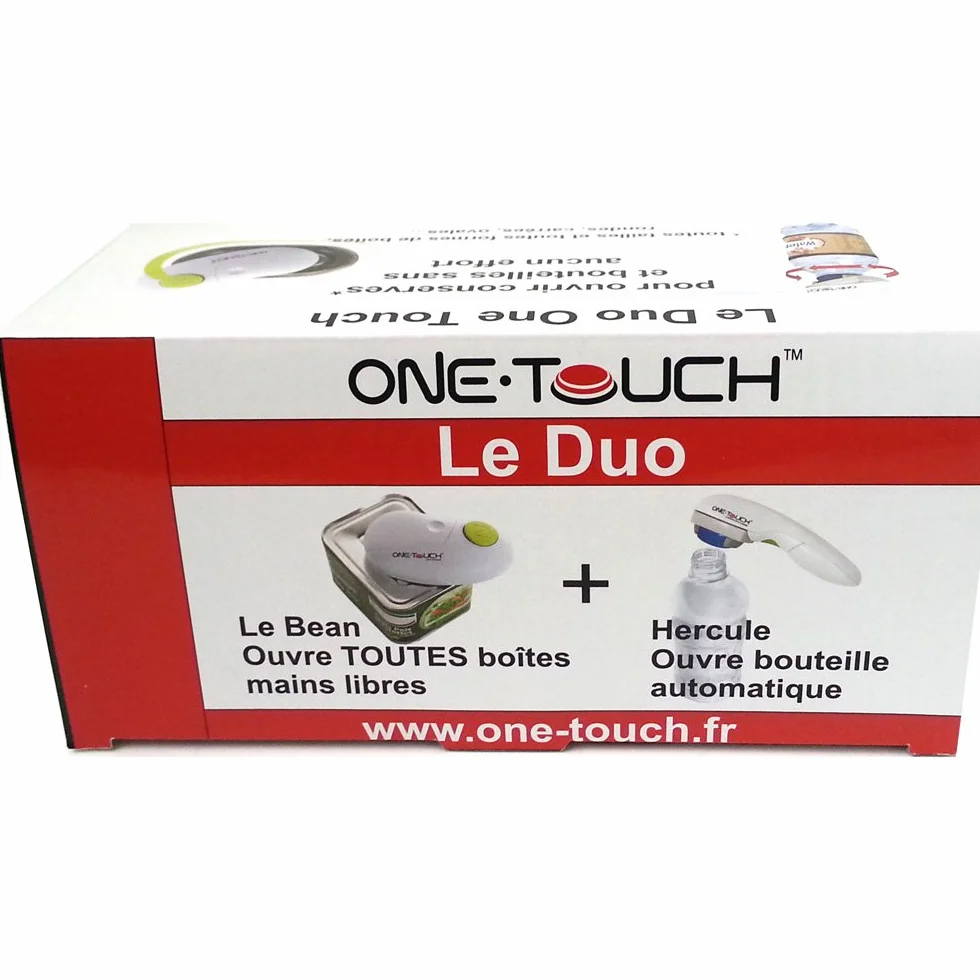 Automatyczny otwieracz do pudełka i otwiera butelkę Duo One Touch