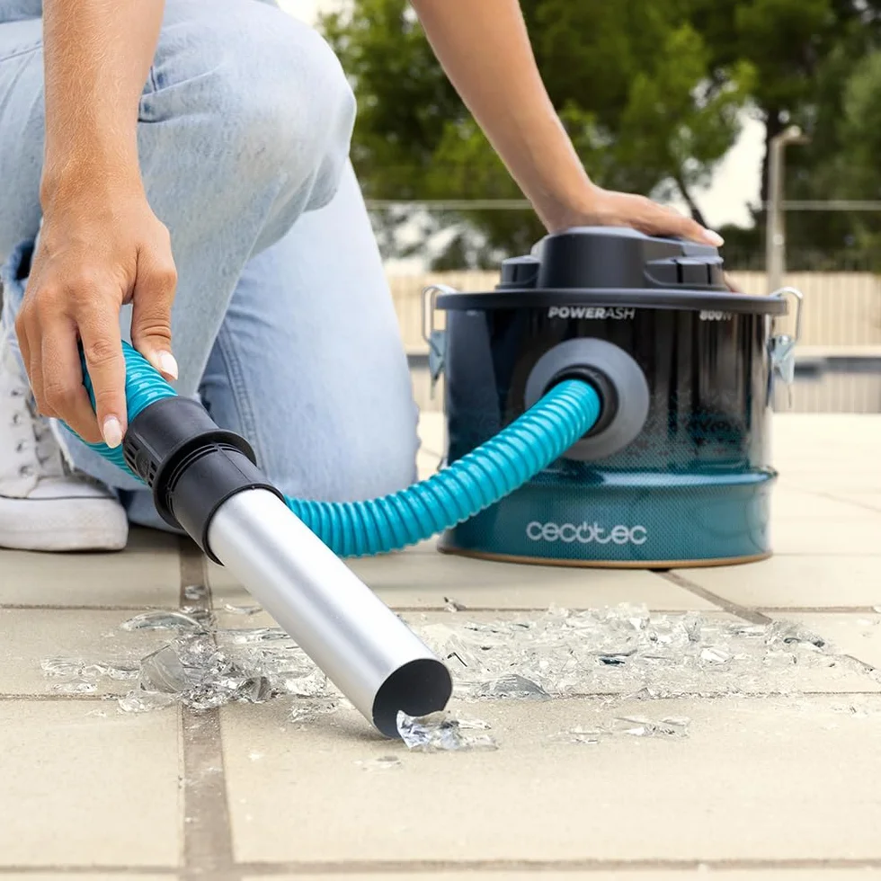 Cecotec Conga Ash 2000 Home Kompaktowy odkurzacz do popiołu. 800 W, moc ssania 14 kPa, metalowa powłoka rurowa, filtr z siatką metalową, dysza 38 mm