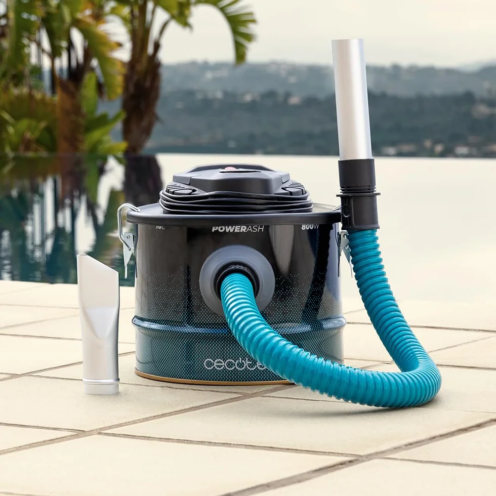 Cecotec Conga Ash 2000 Home Kompaktowy odkurzacz do popiołu. 800 W, moc ssania 14 kPa, metalowa powłoka rurowa, filtr z siatką metalową, dysza 38 mm