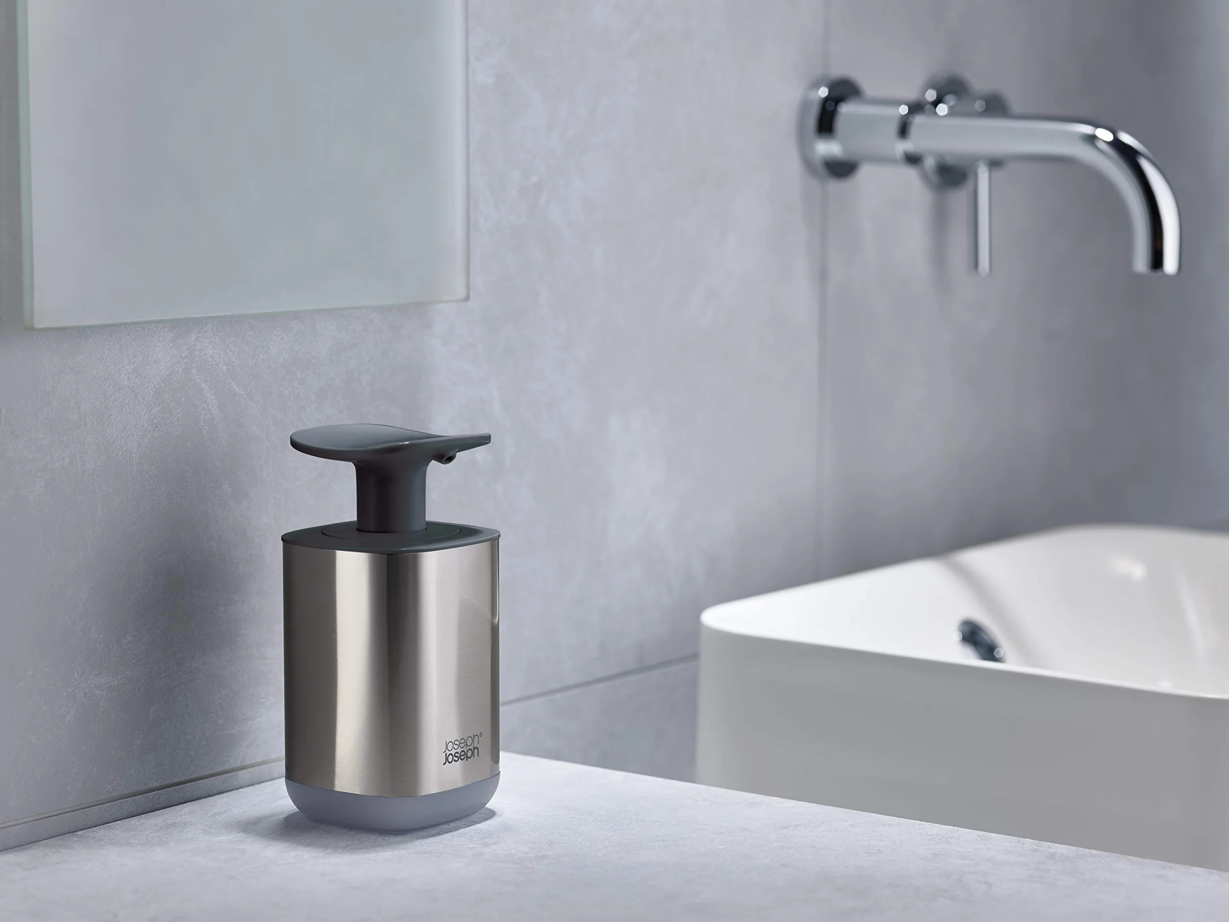 Joseph Joseph Rethink Your Sink 2-Częściowy Zestaw do Organizacji Zlewu z Wysuwanym Stojakiem na Ociekacz i Higieniczną Pompką do Mydła
