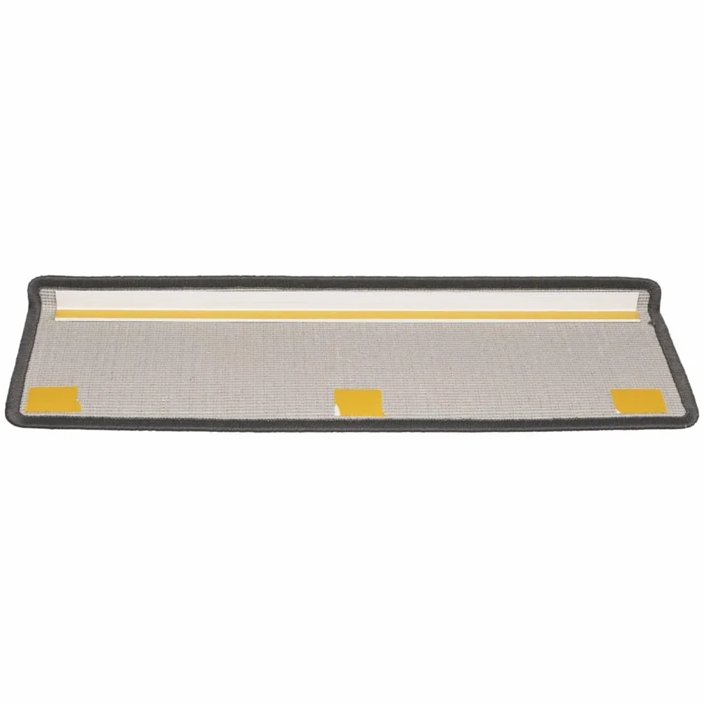 vidaXL Nakładki na schody 15 szt. 65x21x4 cm ciemnoszare
