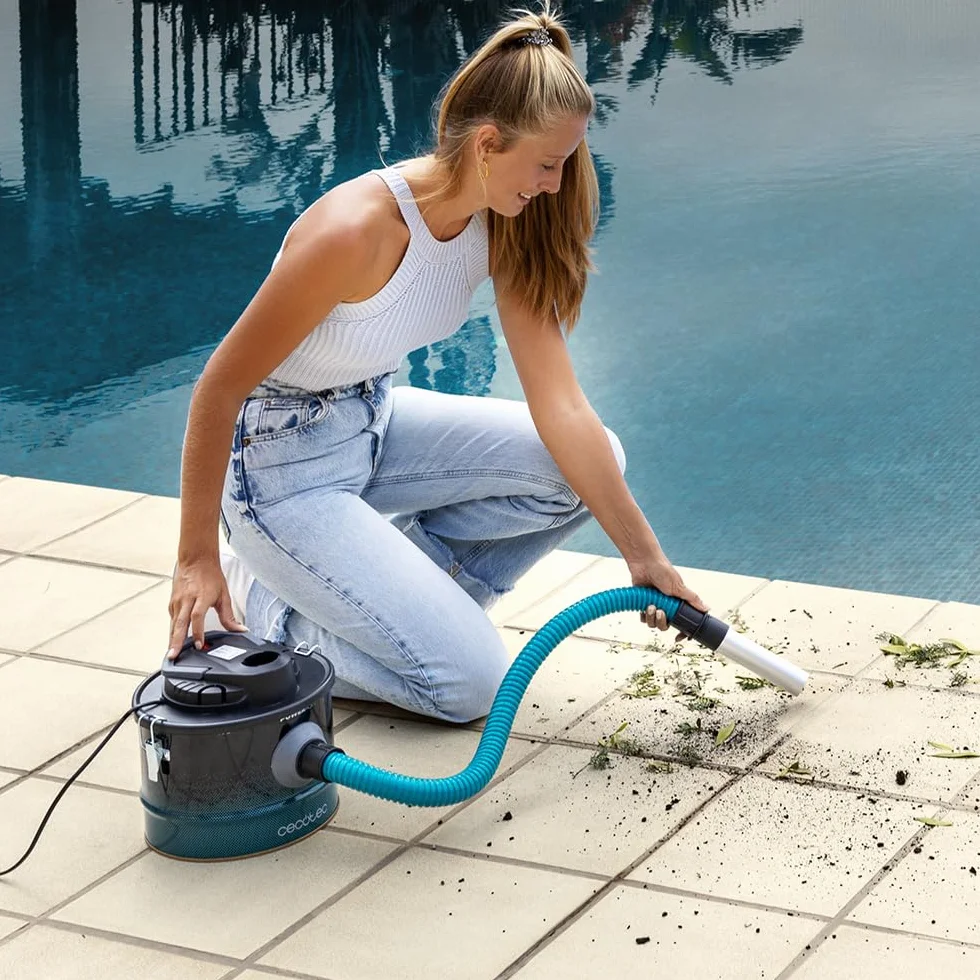 Cecotec Conga Ash 2000 Home Kompaktowy odkurzacz do popiołu. 800 W, moc ssania 14 kPa, metalowa powłoka rurowa, filtr z siatką metalową, dysza 38 mm